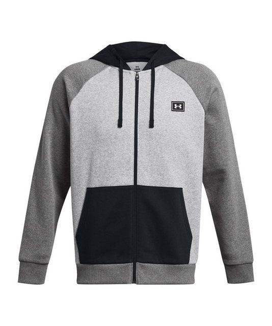 Bild von UNDER ARMOUR Rival Colorblock Fleecejacke Herren 011 - mod gray light heather/castlerock light heather/white M