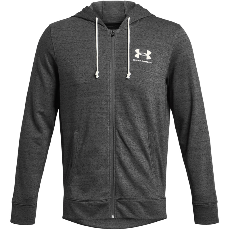 Bild von UNDER ARMOUR Rival Terry Sweatjacke Herren 025 - castlerock light heather/onyx white XS