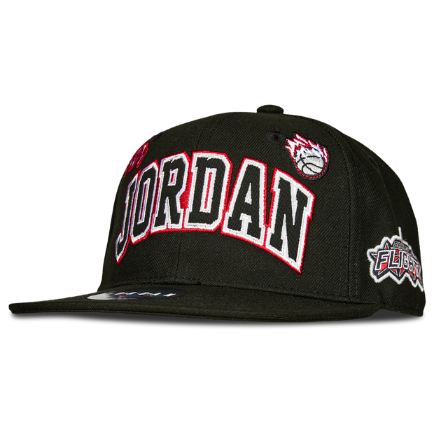 Bild von Jordan Flat Brim Unisex Kappen - Schwarz - Größe: YOUTH - Baumwolle - Foot Locker
