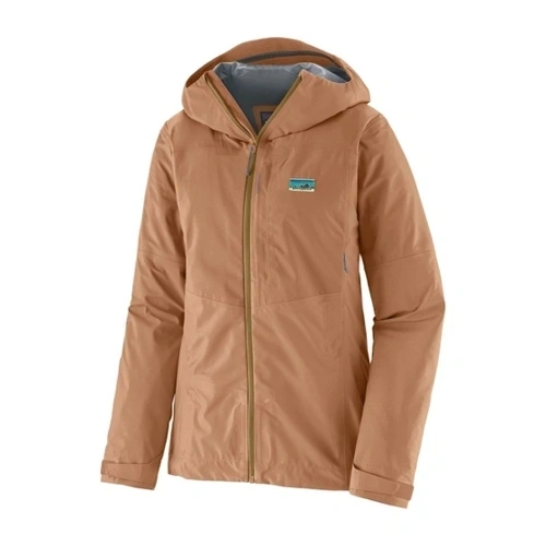 Bild von Patagonia Ws Boulder Fork Rain Jkt Damen (Hellbraun XS) Hochtourenhosen