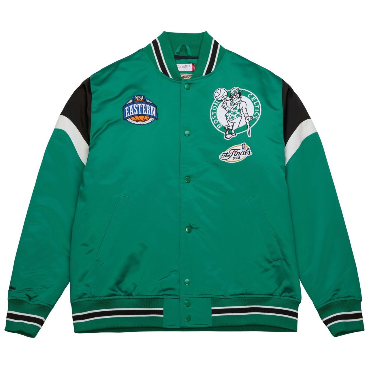 Bild von M&N Heavyweight Satin Jacke NBA Boston Celtics