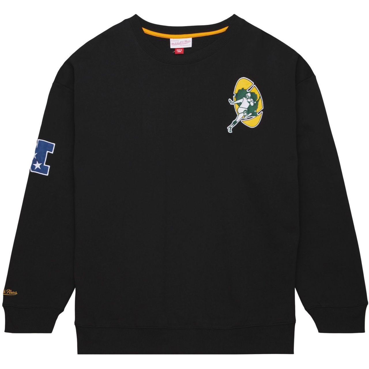Bild von Mitchell & Ness, Herren, Pullover, Fleece Pullover Green Bay Packers - XXL, Schwarz, (XXL)