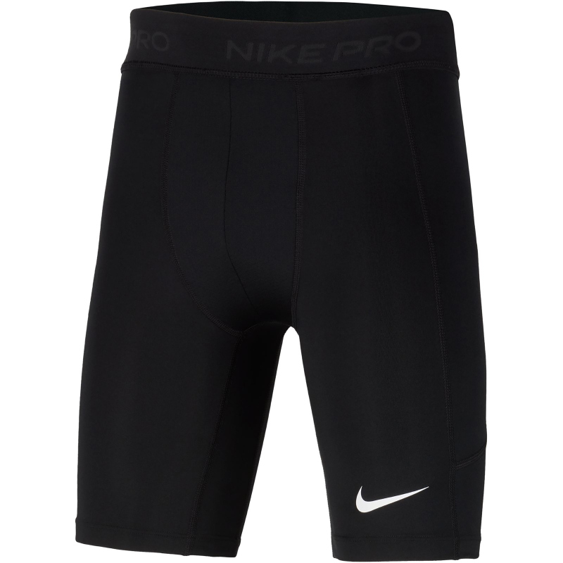 Bild von NIKE Pro Dri-FIT Shorts Jungen 010 - black/black/white XS (122-128 cm)