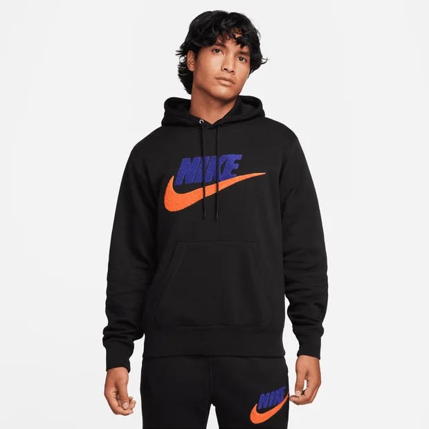Bild von Nike Club Fleece Herren Kapuzenpullover - Schwarz - Größe: XXL - Baumwoll-Fleece - Foot Locker