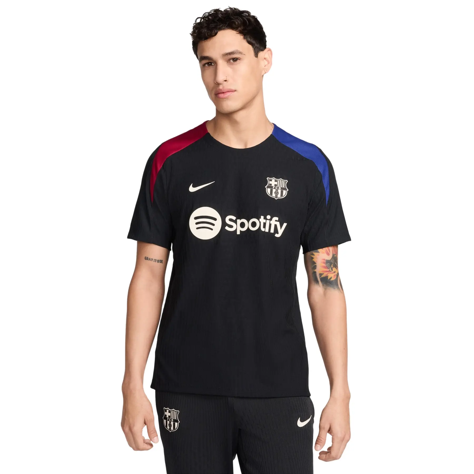 Bild von NIKE FC Barcelona Strike Elite Dri-FIT ADV kurzarm Trainingsshirt Herren 011 - black/noble red/lt orewood brn S
