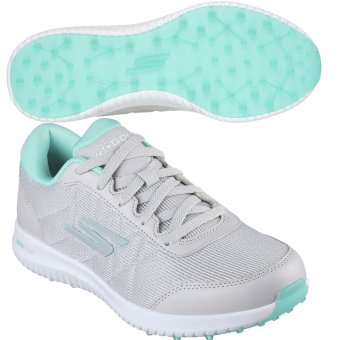 Bild von Skechers Max Fairway 4 Damengolfschuh grau/türkis