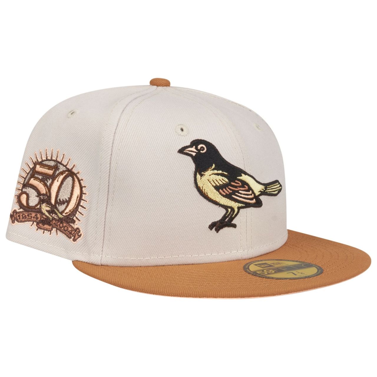 Bild von New Era, Herren, Cap, 59Fifty Cap - COOPERSTOWN Baltimore Orioles - 6 7/8, Beige, (6 7/8)