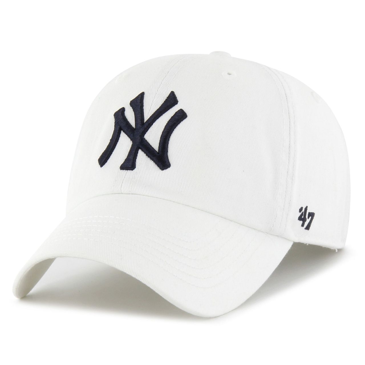 Bild von 47 Brand, Herren, Cap, Curved Fitted Cap - FRANCHISE New York Yankees - M, Weiss, (M)