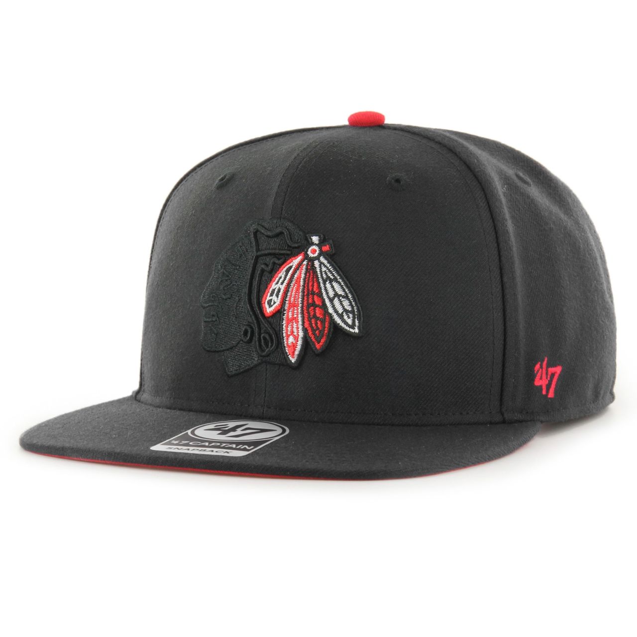 Bild von 47 Brand, Herren, Cap, Snapback Captain Cap - ELEMENT Chicago Blackhawks, Schwarz