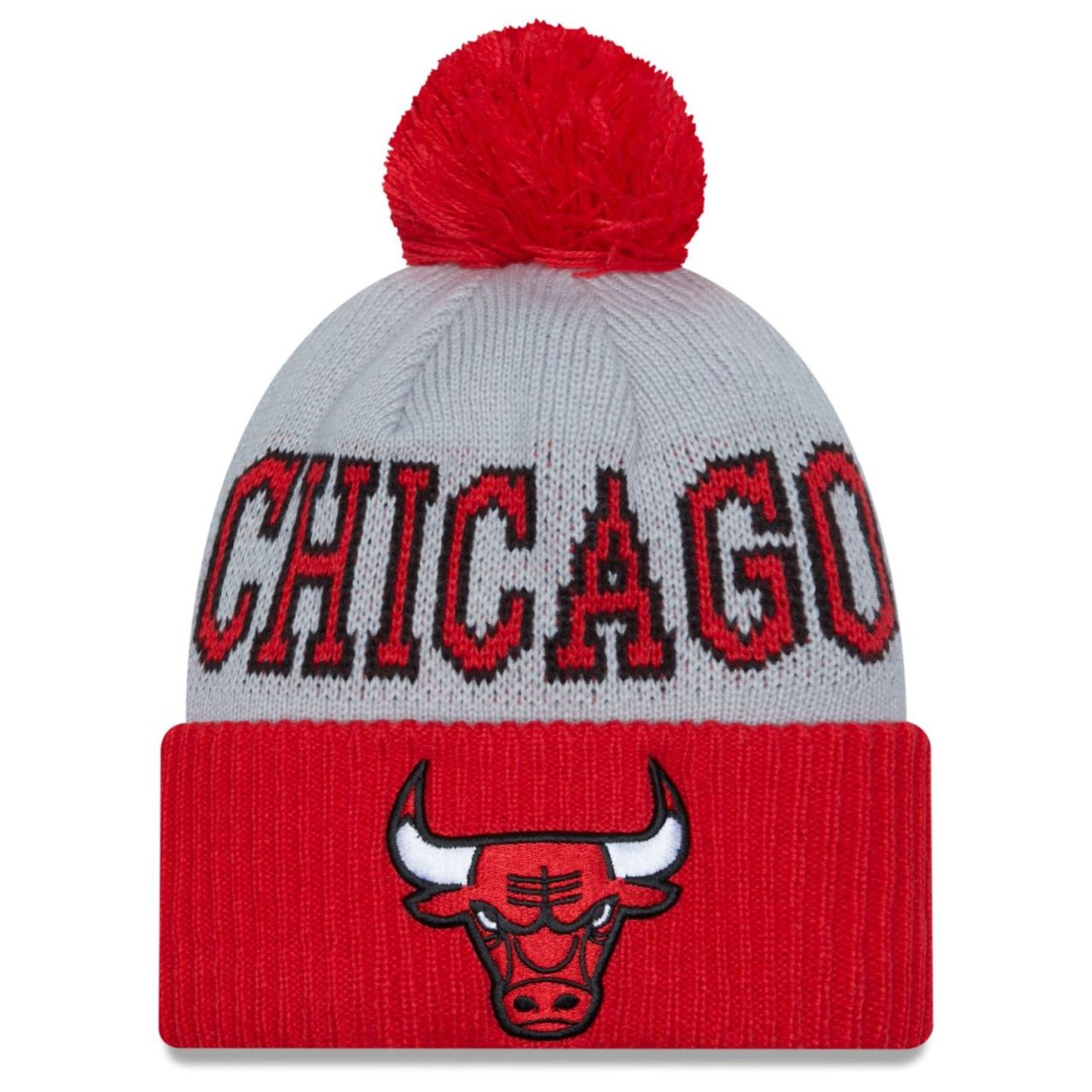 Bild von New Era Bobble Winter Mütze - NBA TIP OFF Chicago Bulls