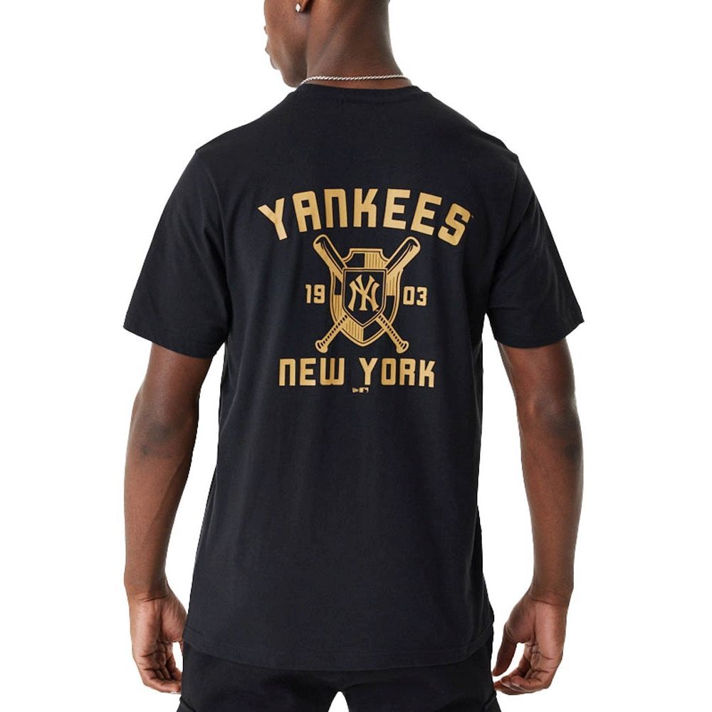 Bild von Herren T-Shirt - MLB Team Graphic BP NY Yankees - Black,M,Schwarz
