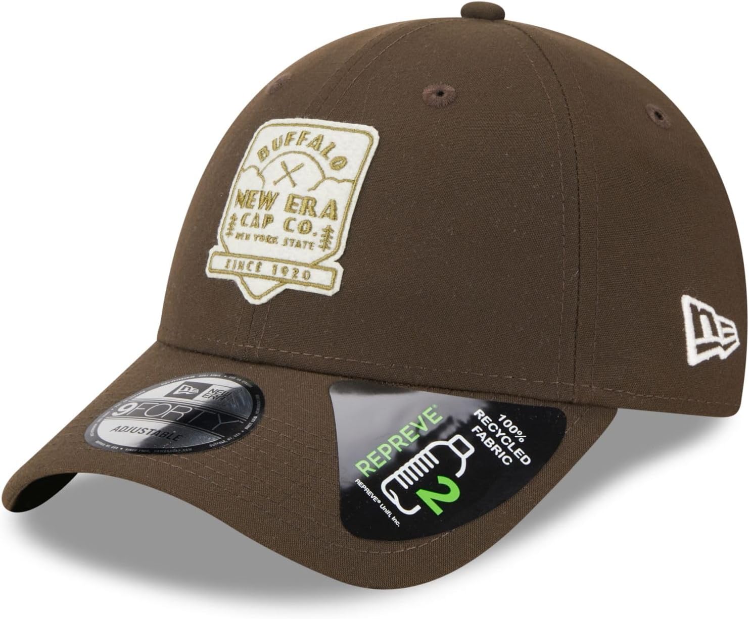 Bild von New Era, Herren, Cap, 9Forty Strapback Cap - Heritage Brand Patch Braun, Braun