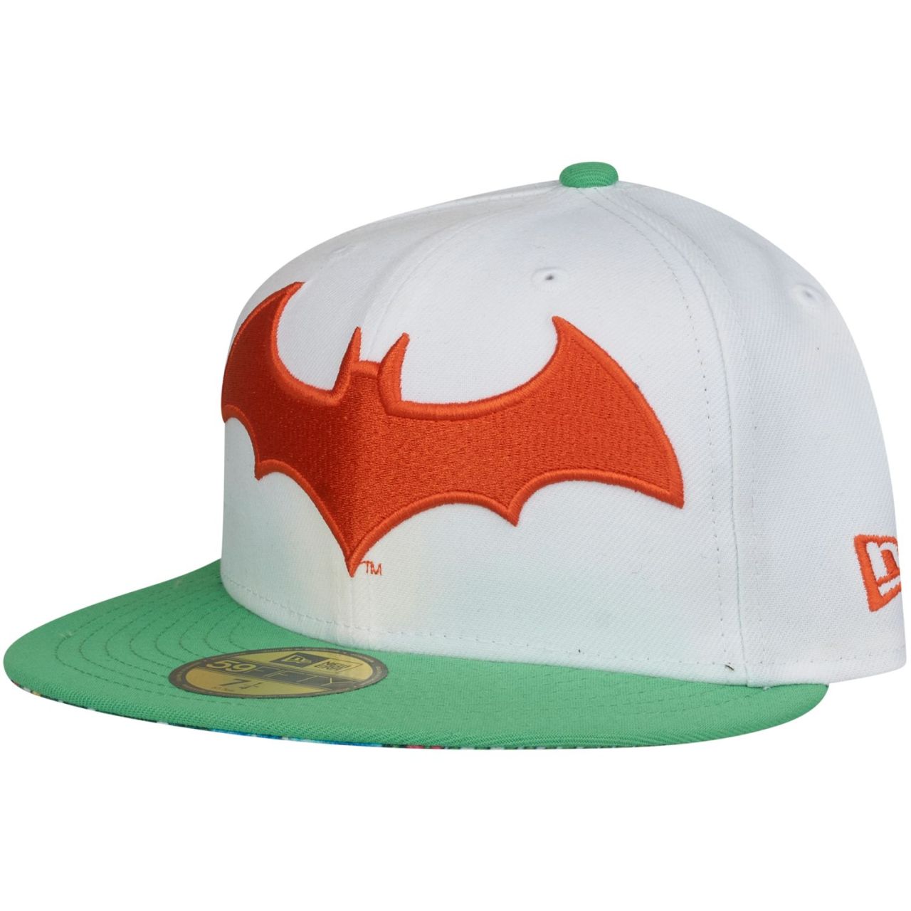 Bild von New Era, Herren, Cap, 59Fifty Fitted Cap - ISLAND FLORAL Batman - 7 1/4, Weiss, (7 1/4)