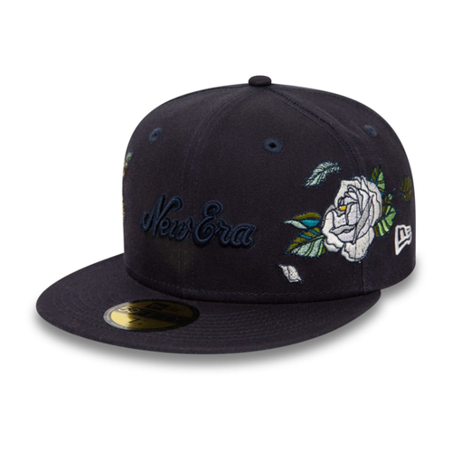 Bild von New Era 59Fifty Fitted Cap - FLOWER ICON navy im Detail