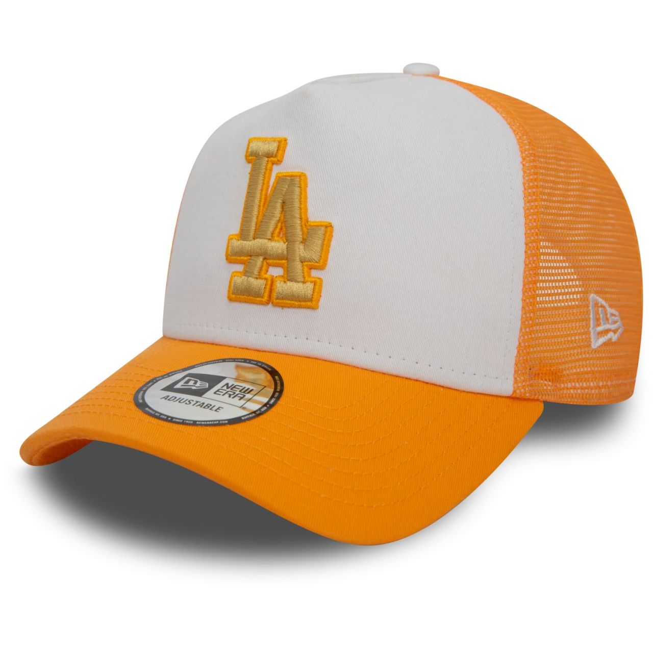 Bild von New Era Trucker Cap New Era Style Activist Trucker Adjustable LA DODGERS Orange Weiß