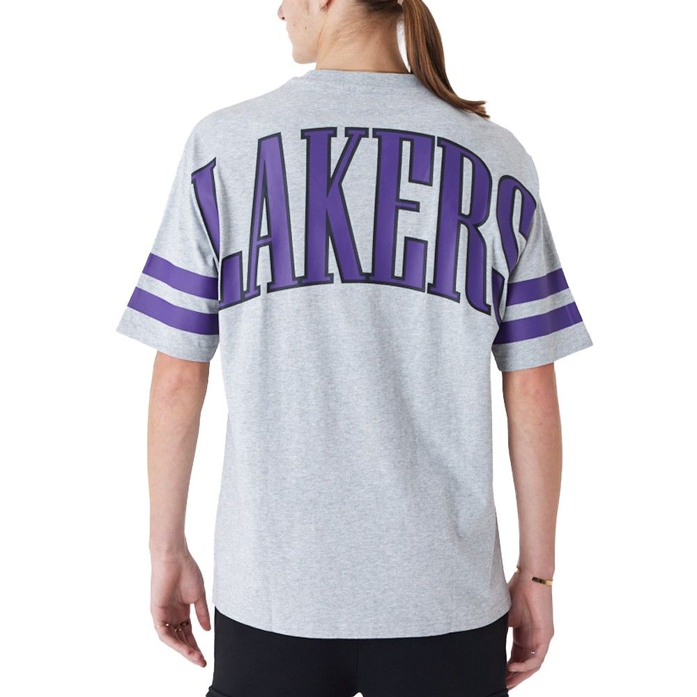 Bild von New Era, Herren, Shirt, Oversize Shirt - BACKPRINT Los Angeles Dodgers - L, Grau, (L)