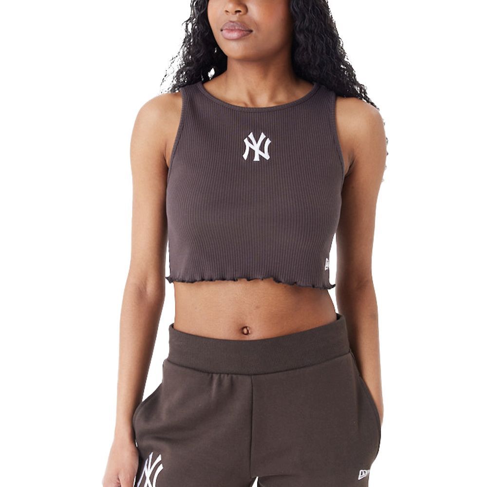Bild von New Era Ladies Cropped Tank Top New York Yankees braun