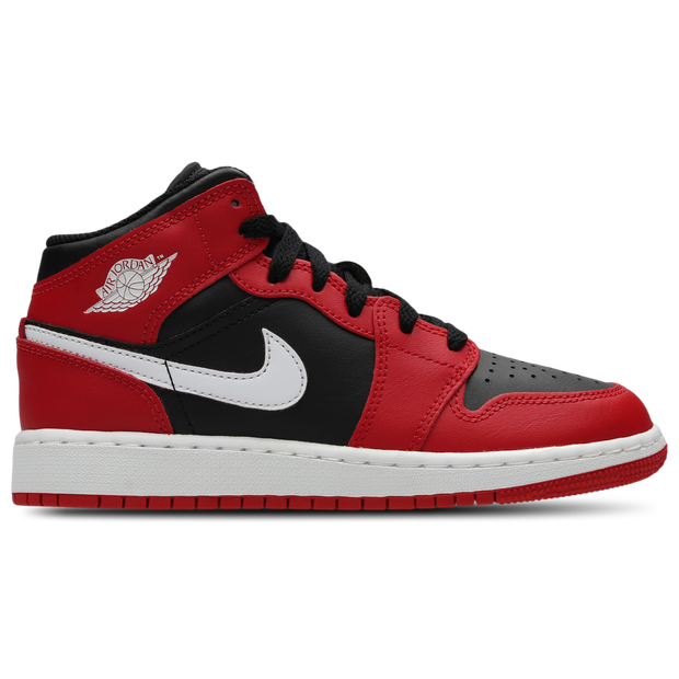 Bild von Jordan Aj1 Mid Unisex Schuhe - Schwarz - Größe: 40 - Leder - Foot Locker