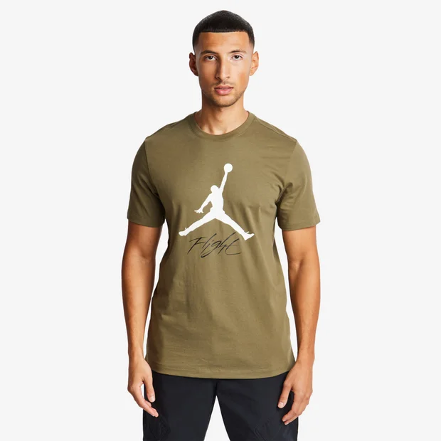 Bild von Jordan Jumpman Herren T-Shirts - Olivgrün - Größe: S - Foot Locker
