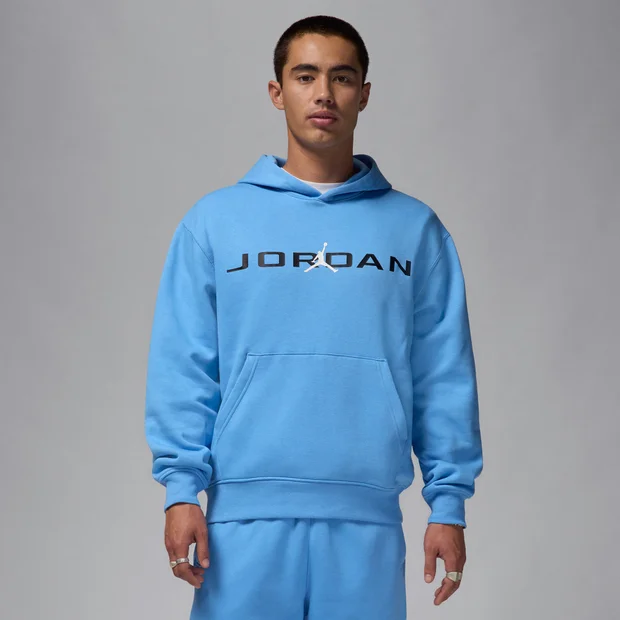 Bild von Jordan Essential Herren Kapuzenpullover - Blau - Größe: S - Baumwoll-Jersey - Foot Locker