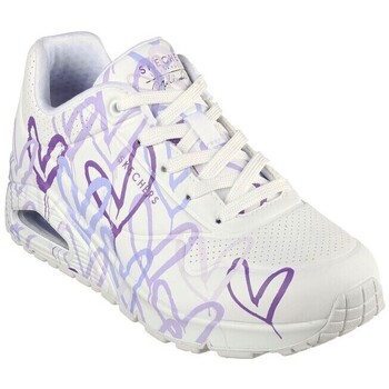 Bild von Skechers UNO-SPREAD THE LOVE Wedgesneaker, Freizeitschuh, Halbschuh, Schnürschuh mit auffälligem Graffiti-Print