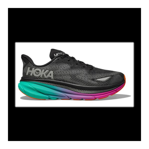 Bild von Hoka Clifton 9 GTX Laufschuhe Schwarz Grün Pink Herren