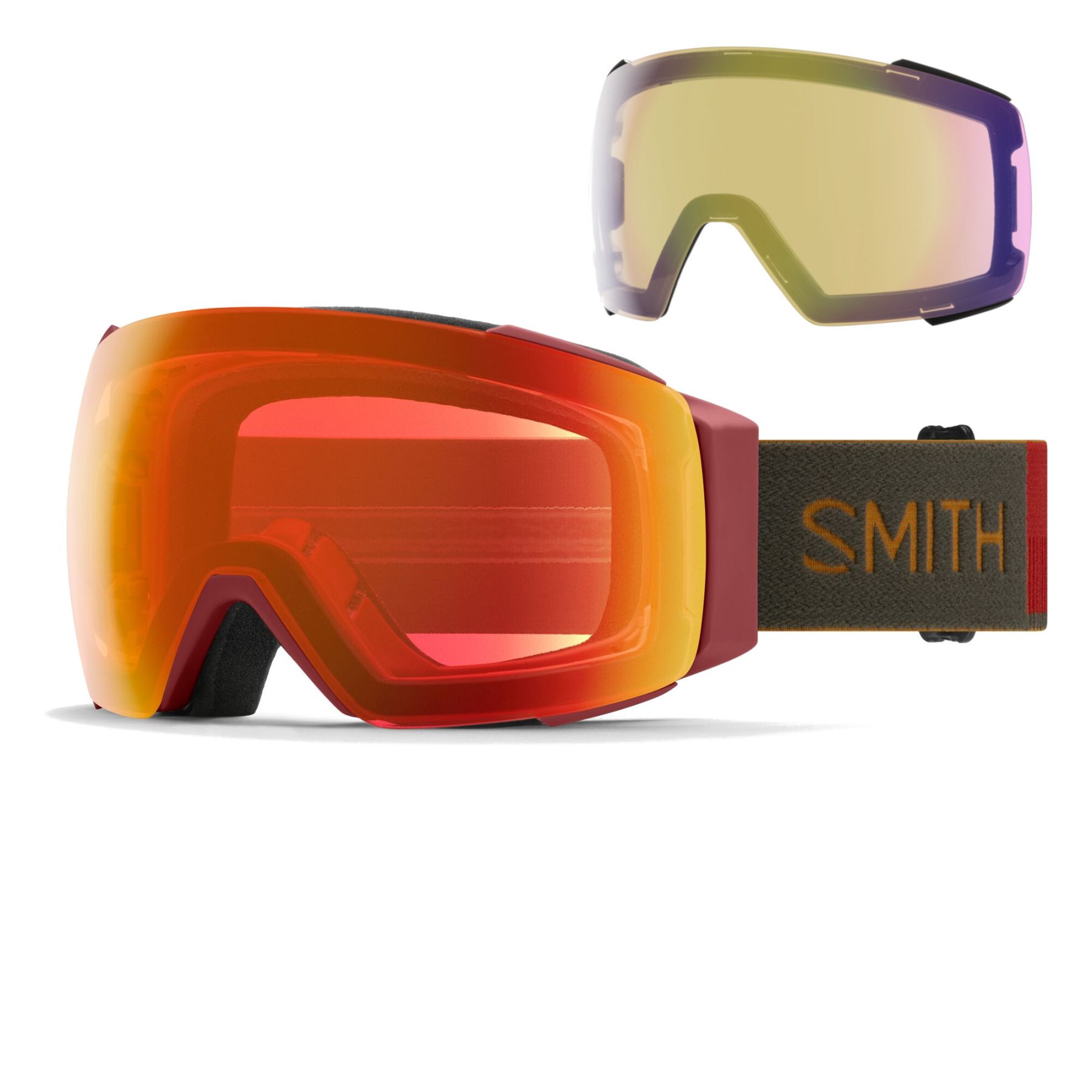 Bild von SMITH I/O MAG Schneebrille 2025 ironwood/chromapop everyday red mirror