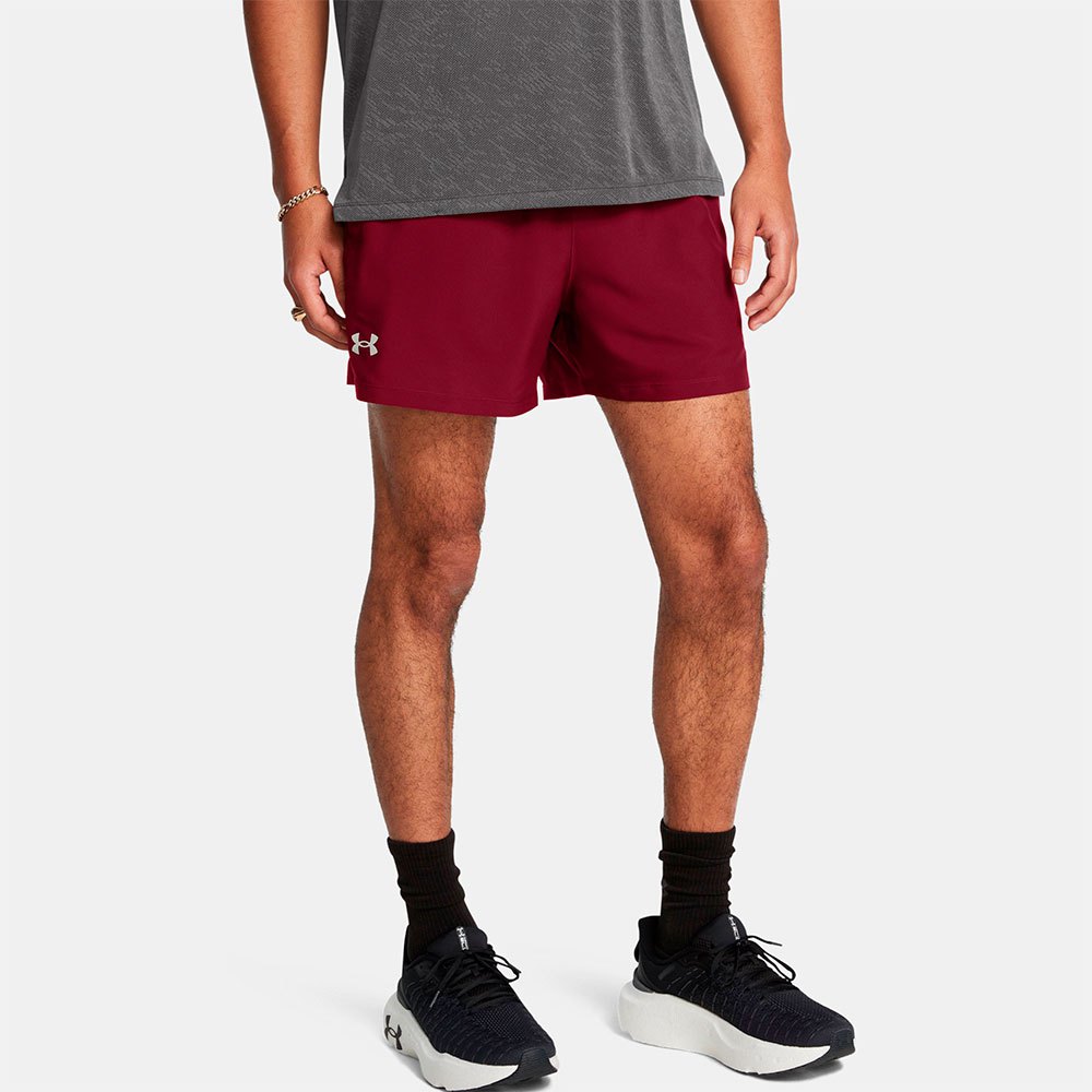 Bild von UNDER ARMOUR 5" Launch Laufshorts Herren 625 - cardinal/cardinal/reflective M