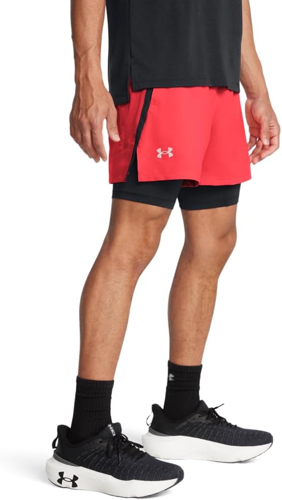 Bild von UNDER ARMOUR Launch 5'' 2in1 Laufshorts Herren 713 - racer red/black/reflective XL