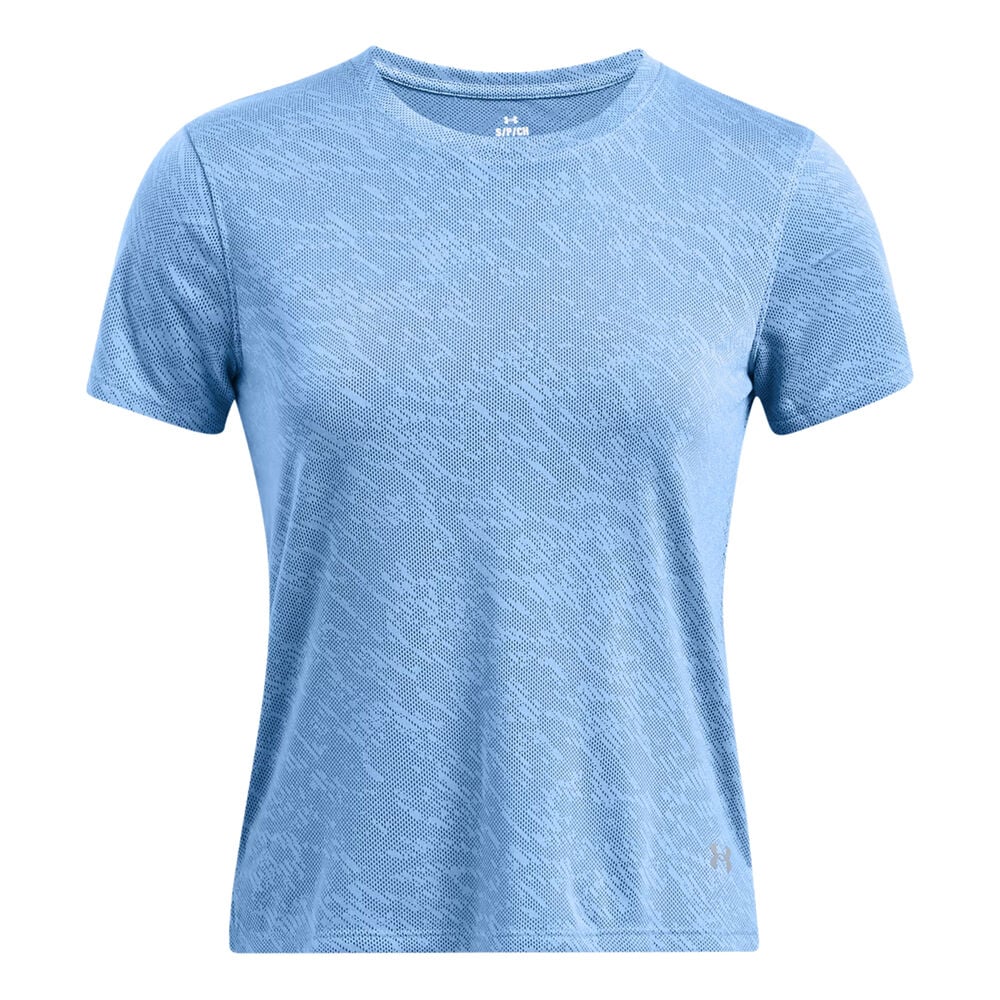Bild von UNDER ARMOUR Launch Camo Laufshirt Damen 465 - horizon blue/reflective L