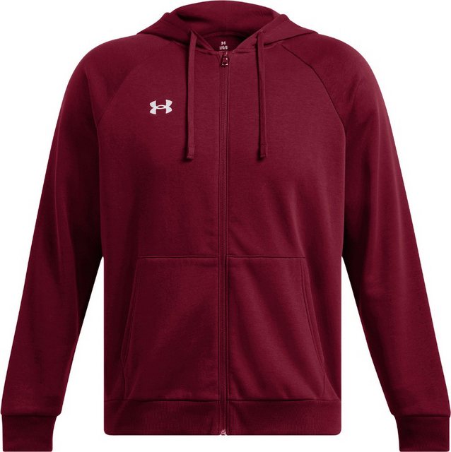 Bild von UNDER ARMOUR Rival Fleece Kapuzenjacke Herren 625 - cardinal/white S