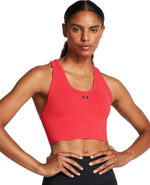 Bild von UNDER ARMOUR Vanish Seamless Mid Support Sport-BH Damen 713 - racer red/black M