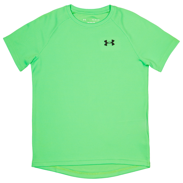 Bild von Under Armour Tech Textured Unisex T-Shirts - Grün - Größe: 137 - 149 CM - Poly Jersey - Foot Locker