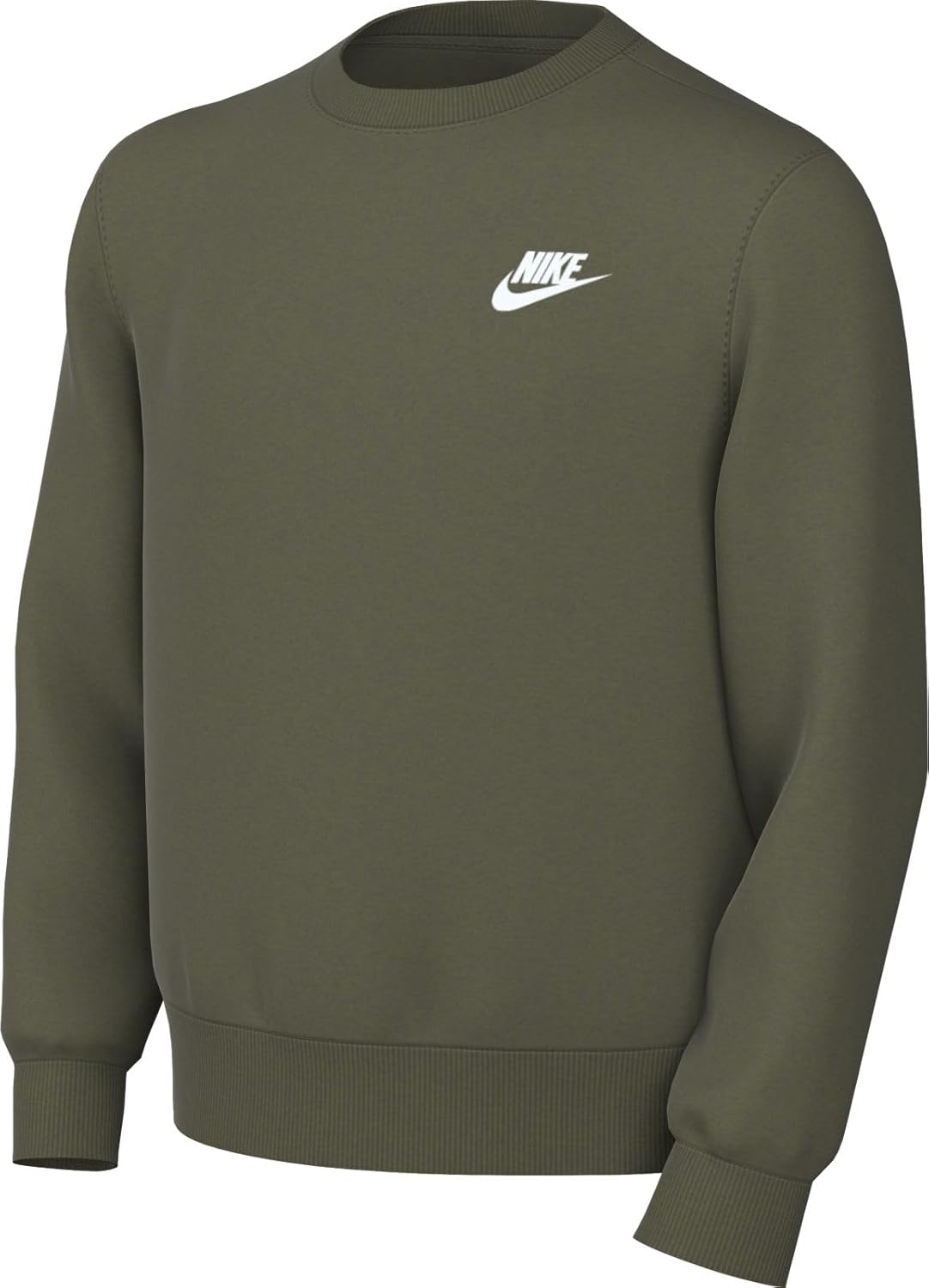 Bild von Nike Sportswear Club Fleece Sweatshirt Für Ältere Kinder, Medium Olive/White, FD3006-222, L