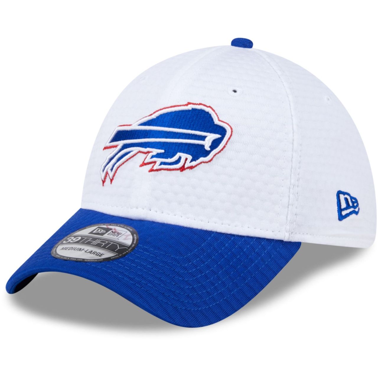 Bild von New Era, Herren, Cap, 39Thirty Cap - NFL TRAINING 2024 Buffalo Bills - S/M, Weiss, (M)