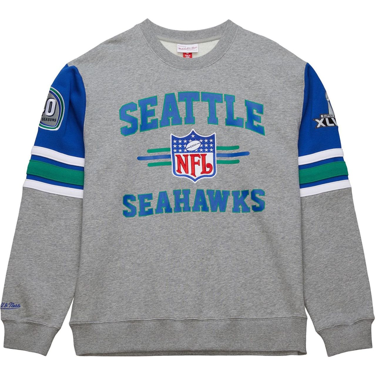 Bild von Mitchell & Ness Fleece 4.0 Pullover Seattle Seahawks