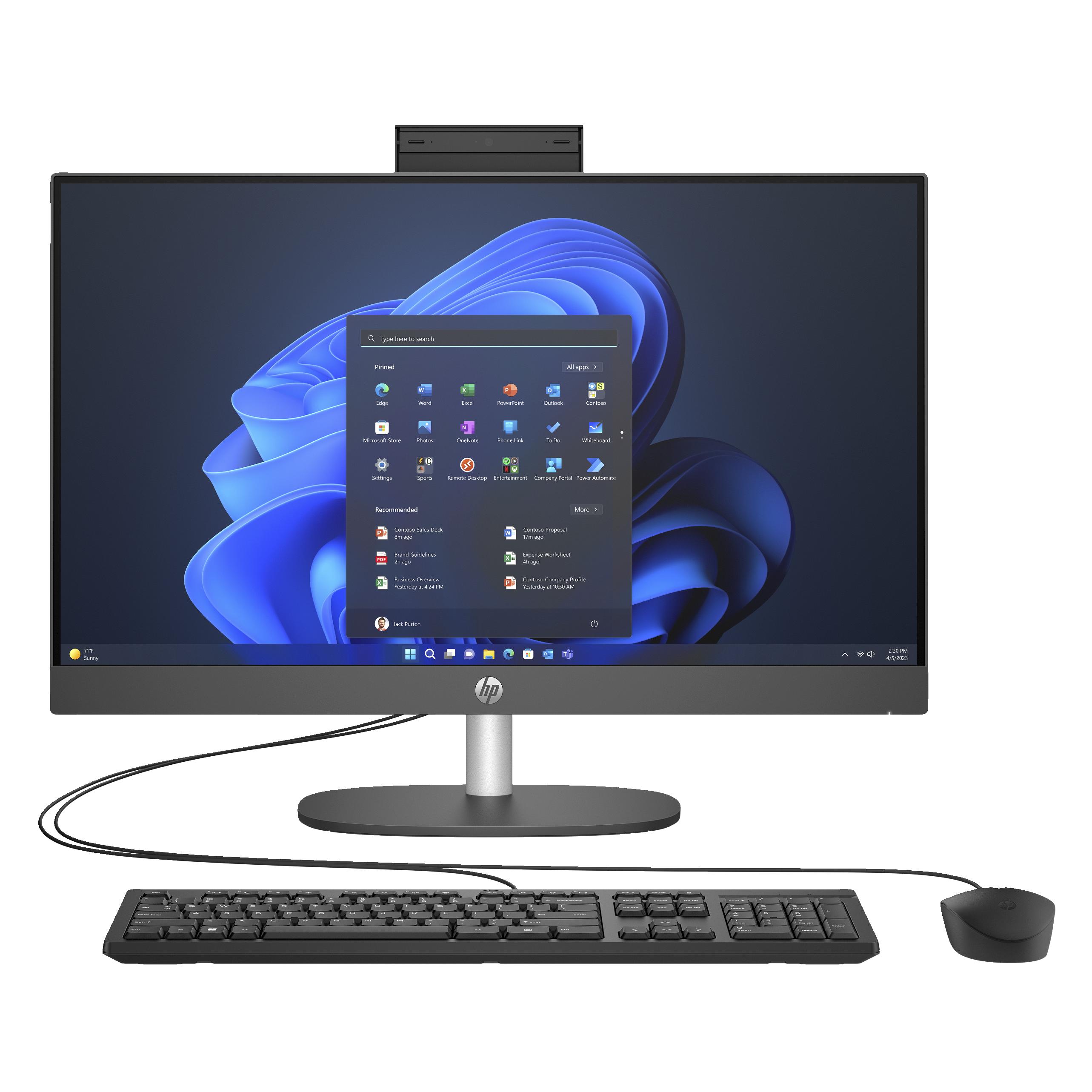 Bild von HP Pro 240 G10 (Intel Core i5-1335U, 16 GB, 512 GB, SSD, Intel Iris Graphics), PC, Schwarz