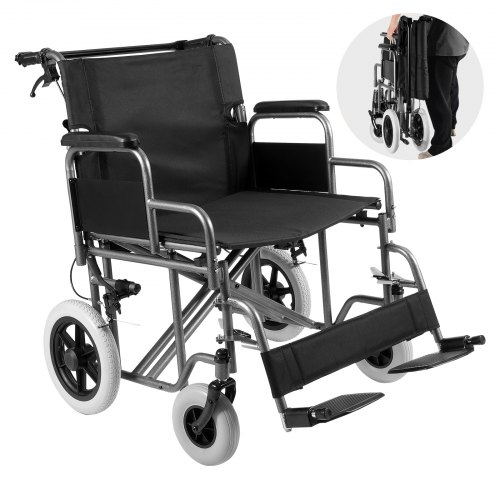Bild von VEVOR Rollstuhl Transportrollstuhl Reiserollstuhl klappbar 1045x770x918mm 136kg