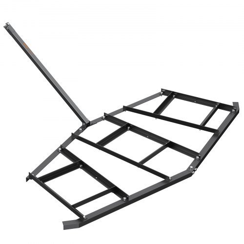 Bild von VEVOR Schleppegge 2200 x 2070 x 100 mm Traktor Wiesenegge Wiesenschleppe aus 4 mm dickem Q235-Stahl Feldegge Einstellbarer Querstangenbereich 203,2/406,4 mm Rasenschleppe ATVs, UTVs, Gartentraktoren