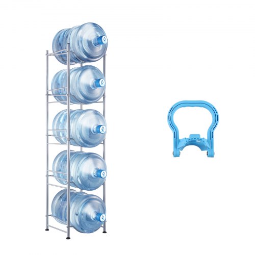 Bild von VEVOR Wasserkrughalter Wasserflaschenregal 5 Ebenen Einreihiges 5 Flaschen