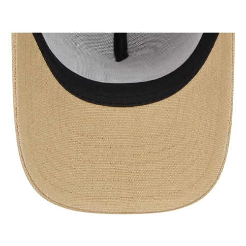 Bild von New Era A-Frame Trucker Leinen Cap - Chicago White Sox beige