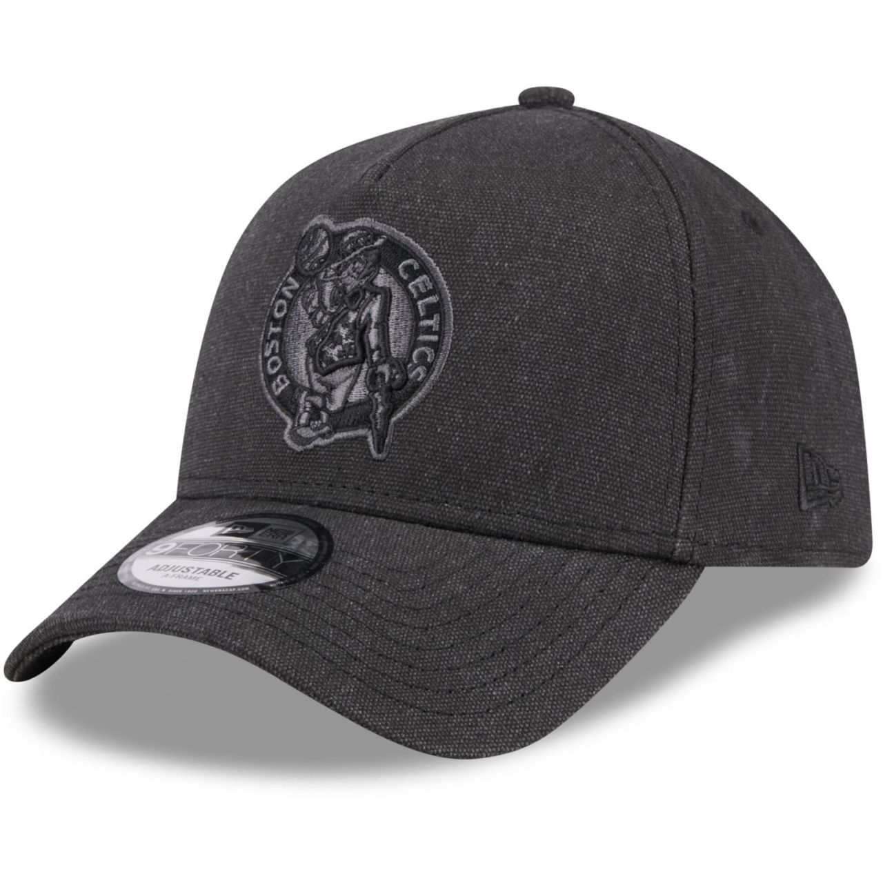 Bild von New Era A-Frame Trucker Leinen Cap - Boston Celtics schwarz