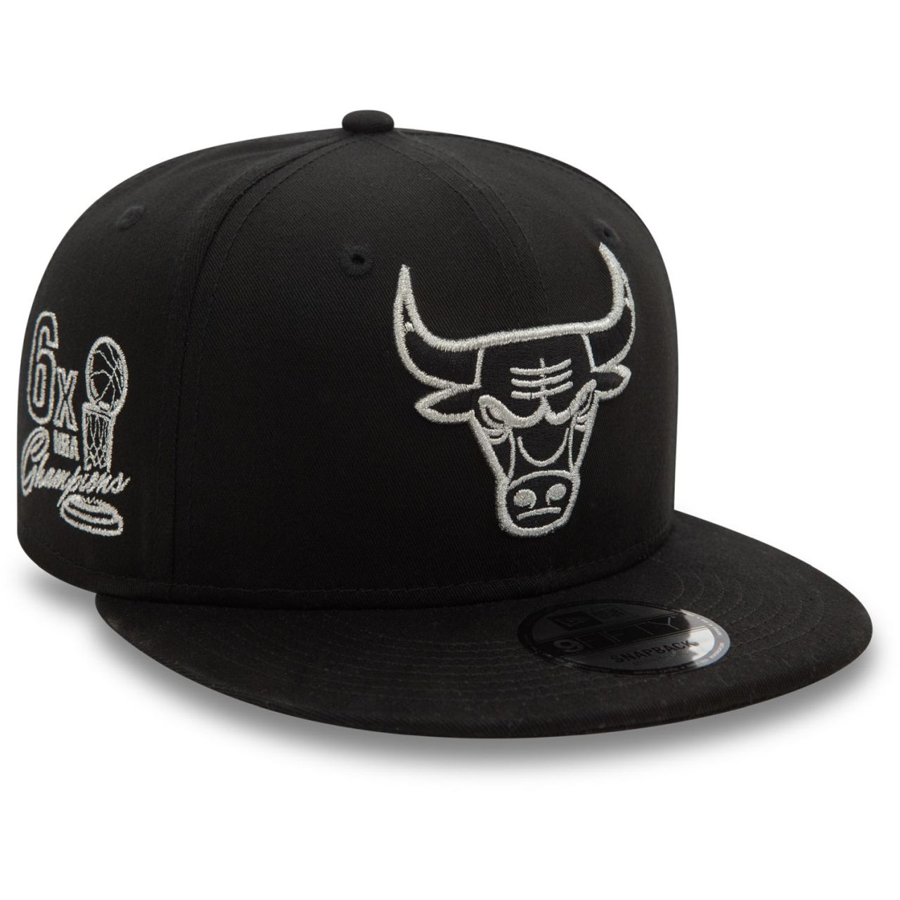 Bild von New Era, Herren, Cap, 9Fifty Snapback Cap CHAMPIONS Chicago Bulls - S/M, Schwarz, (M)