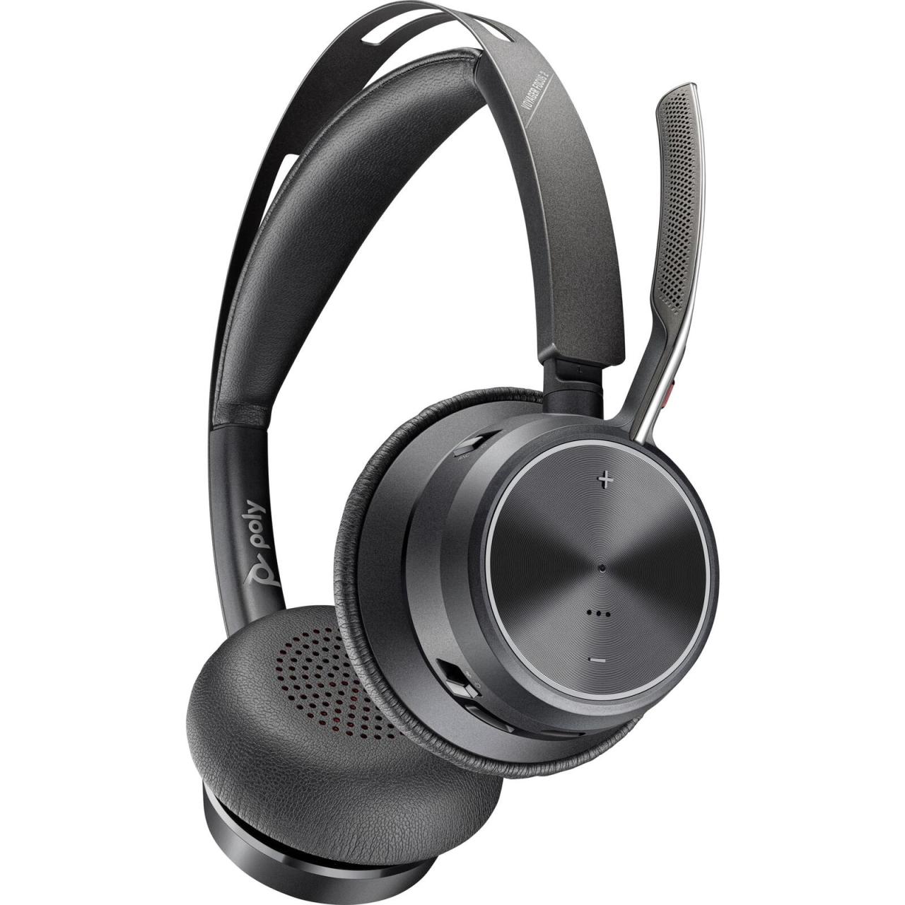 Bild von Poly Voyager Focus 2 Bluetooth Stereo Headset USB Type-C®-Ladekabel, BT700 Bluetooth® Type-C® Adapter, USB-C/A-Adapter
