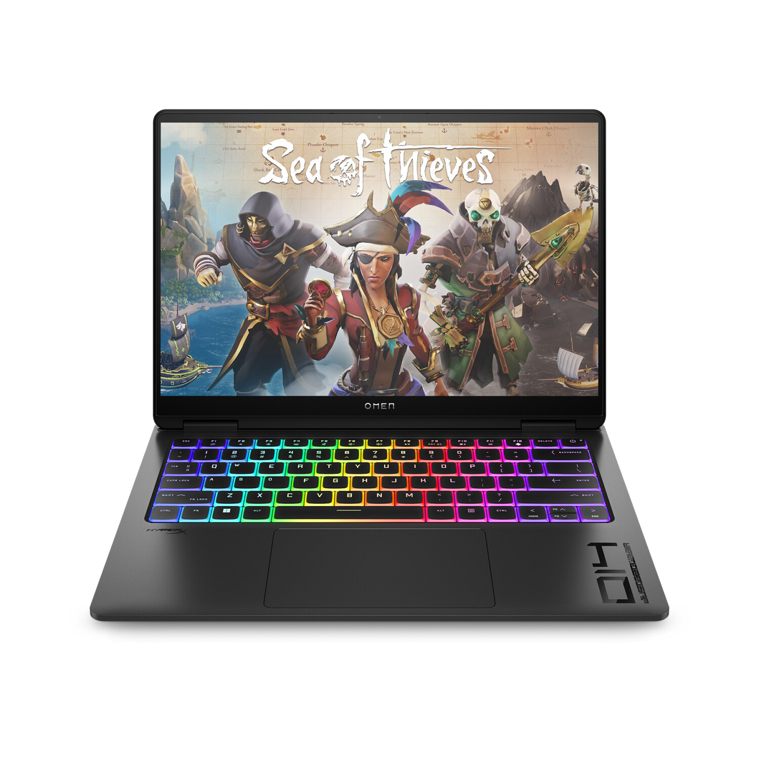 Bild von HP OMEN 14-fb0175ng 14.0" 2.8k OLED 120Hz, Intel Ultra 7-155H, 16GB RAM, 1TB SSD, RTX 4060, Windows (14", 16 GB, 1000 GB, DE), Notebook, Schwarz