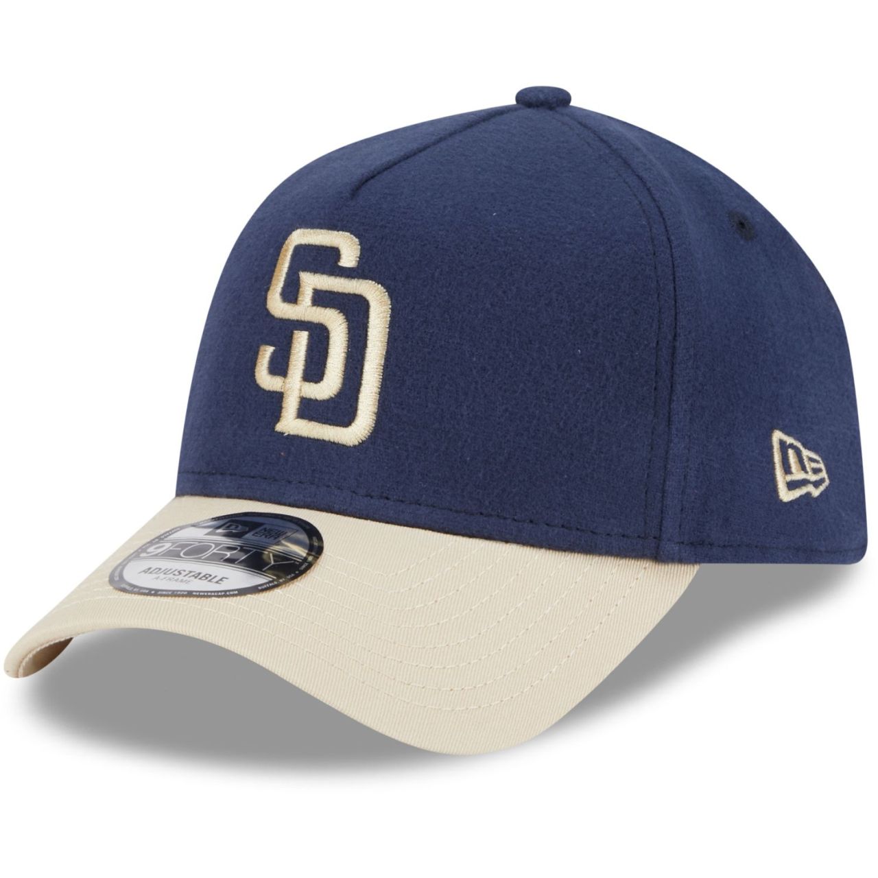 Bild von New Era, Herren, Cap, A-Frame 9Forty Cap MOLESKIN San Diego Padres navy, Blau, (One Size)