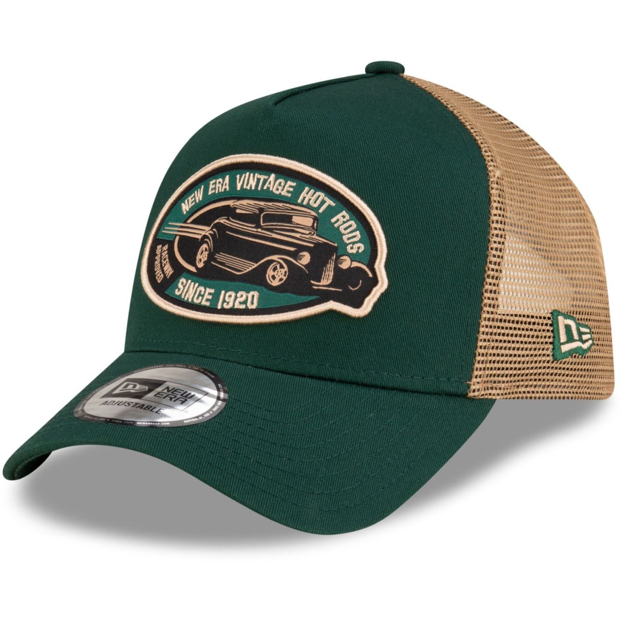 Bild von New Era, Herren, Cap, 9Forty A-Frame Trucker Cap - Hot Rods Vintage, Grün, (One Size)