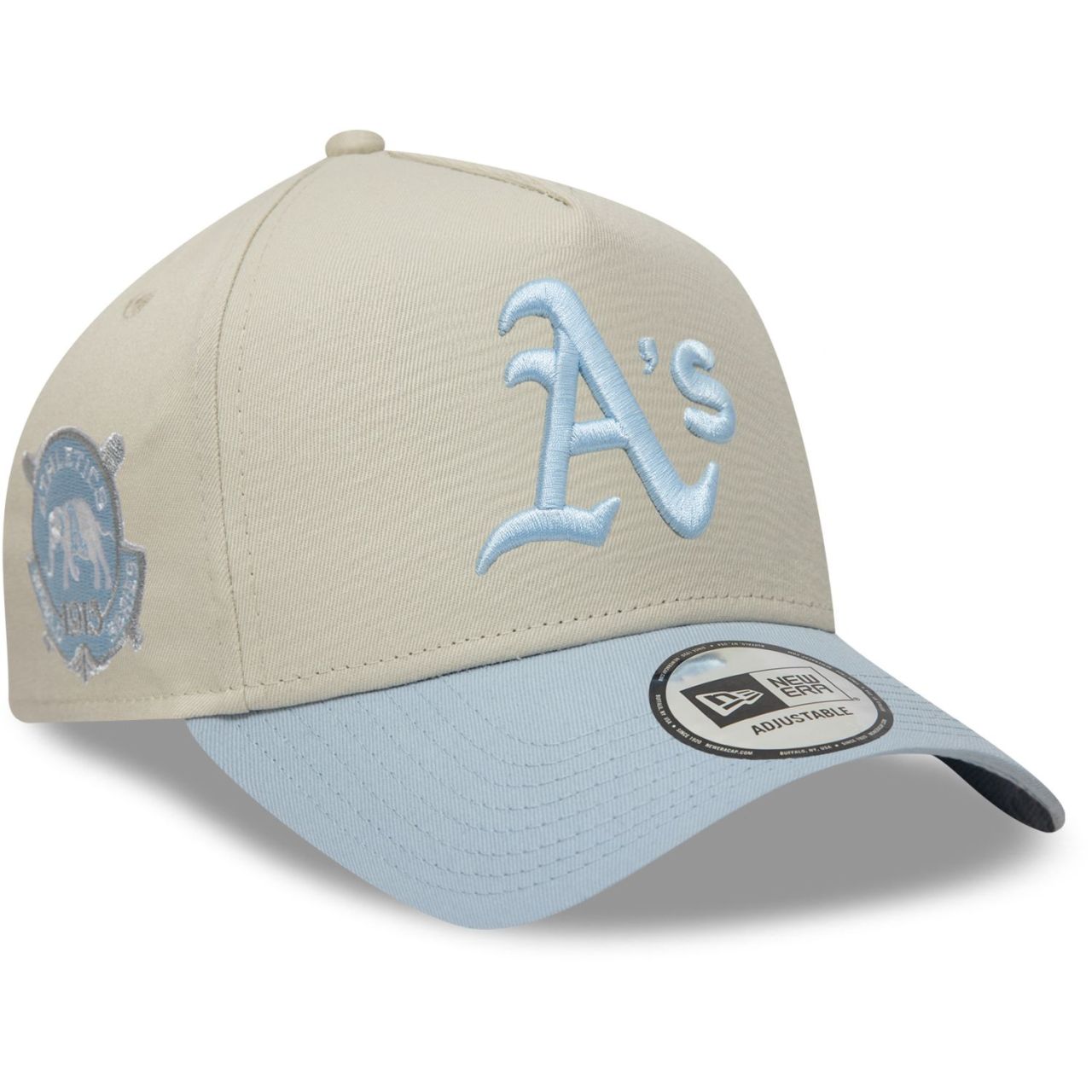 Bild von New Era, Herren, Cap, Kappe Oakland Athletics Patch Frame, Beige, (One Size)