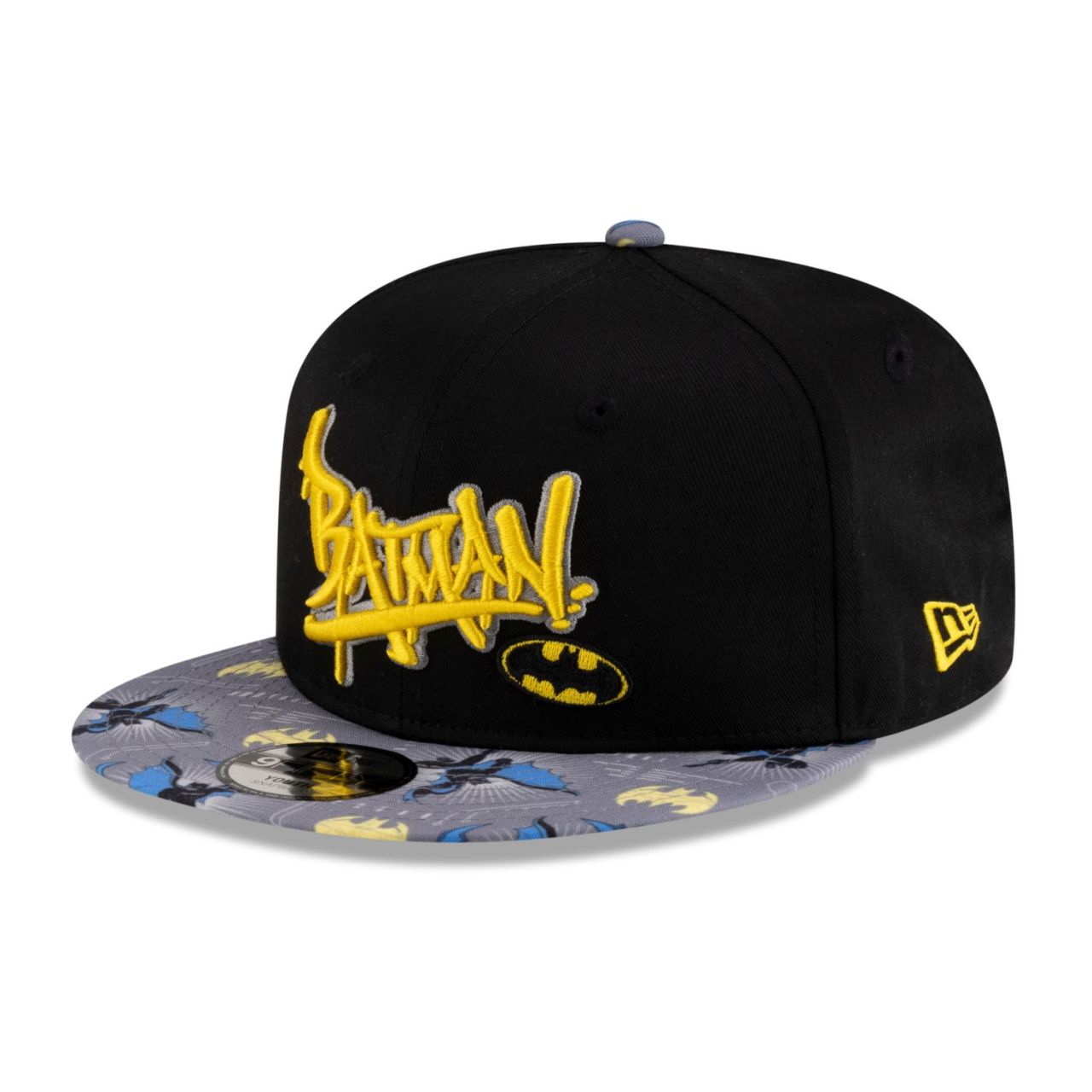 Bild von New Era, Jungen, Cap, 9Fifty Snapback Kinder Cap - Batman Graffiti - Child, Schwarz, (53, 52 C, 54 C)
