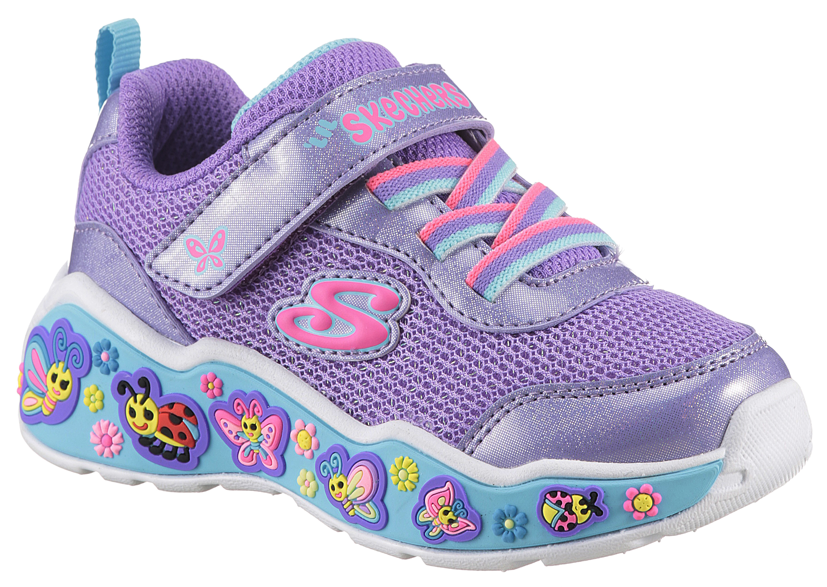 Bild von Skechers Lauflernschuh »PLAY SCENE-FUN SQUAD«, Sneaker mit bunten Motiven verziert, Größenschablone zum Download